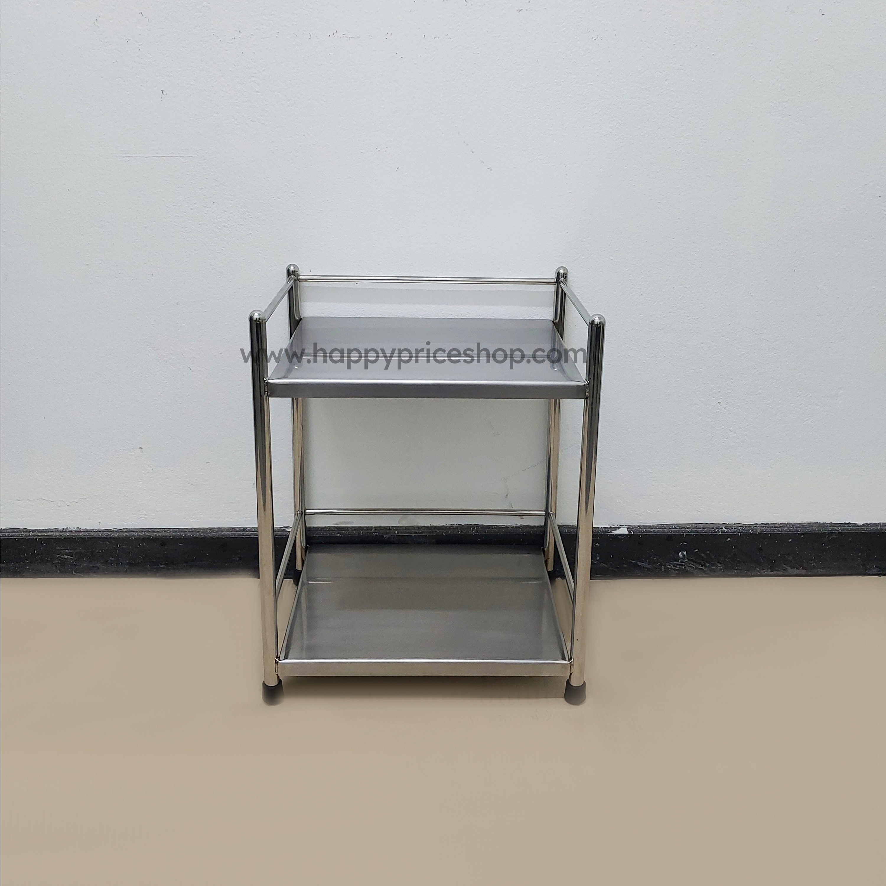 ชั้นสแตนเลส2ชั้น ยาว40ซม. กว้าง30ซม. สูง50ซม.